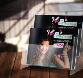 Réalisation de brochures sur la contraception pour une entreprise pharmaceutique brochure contraception