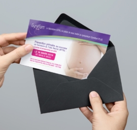 Réalisation d'une invitation pour une entreprise pharmaceutique Invitation