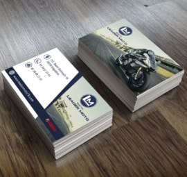 Réalisation de cartes de visite Carte de visite Leader Moto par créatis