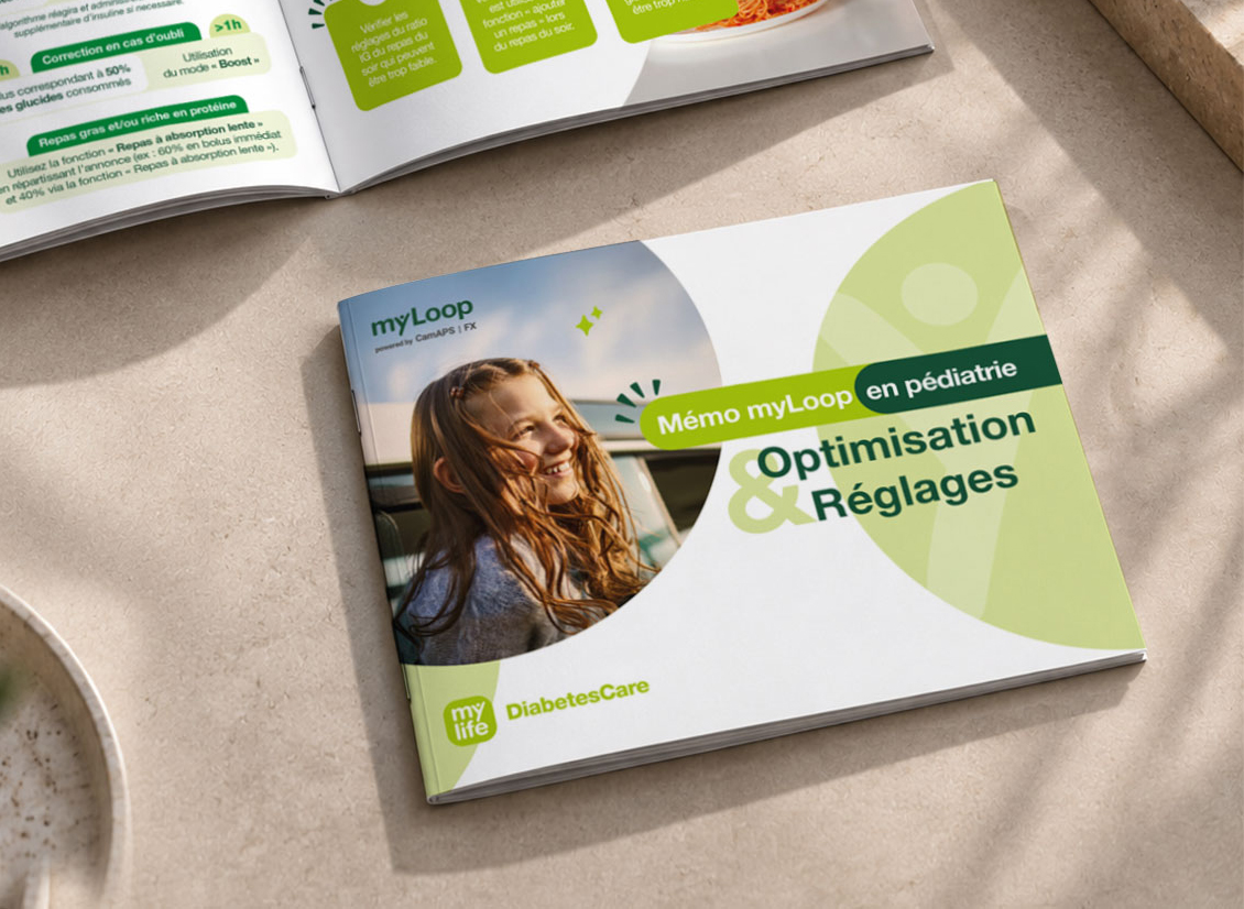 MYLIFE-DIABETESCARE-ZOOM Création de brochures pour les industries de santé et laboratoires pharmaceutiques